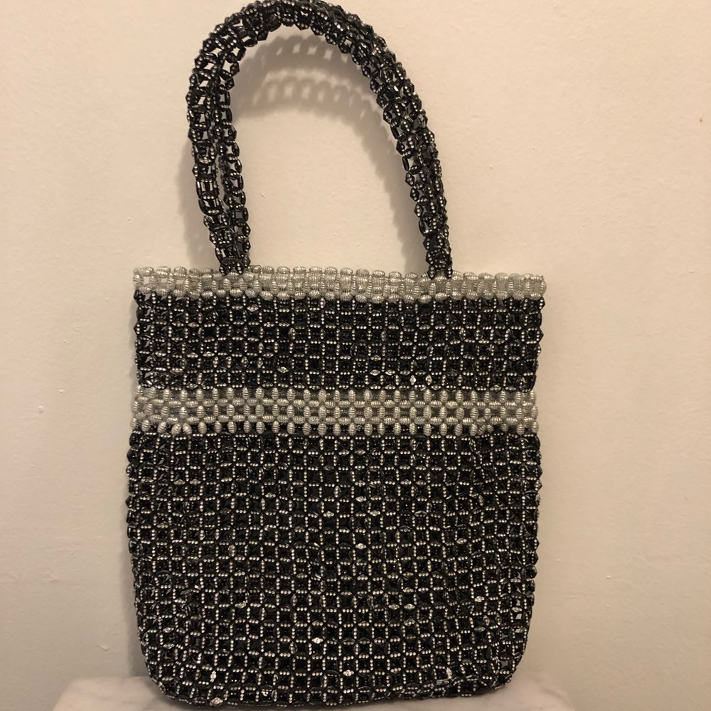 Metallic Beaded Tote bag